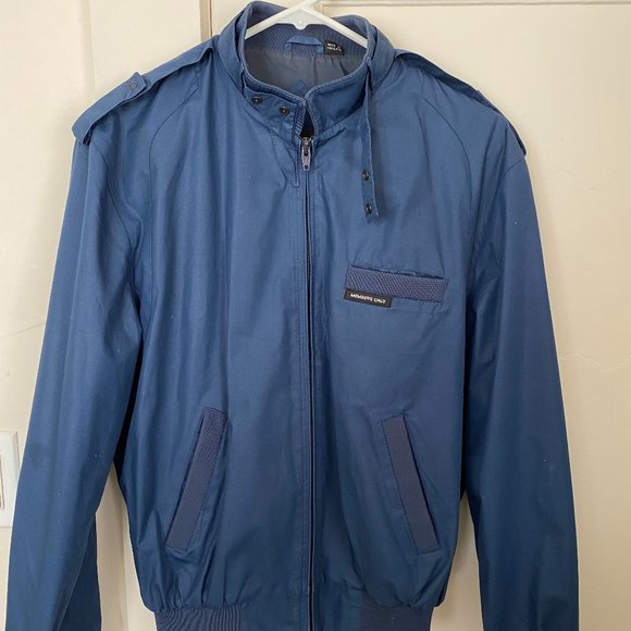 Vintage Navy Members Only Bomber Jacket - Picture 1 of 6